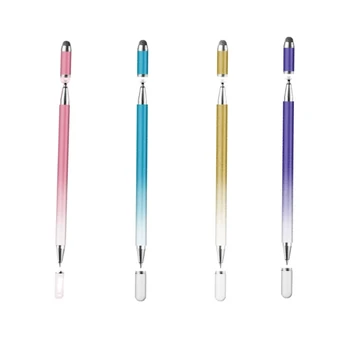Телефон Планшет Ручка с сенсорным экраном Емкостный карандаш Универсальная емкостная ручка для рисования 3-в-1 Прозрачный Дисковый стилус Шариковая ручка