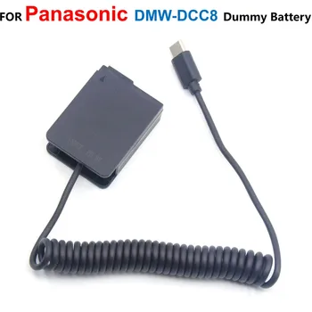 Тип USB-C DMW-DCC8 BLC12 Соединитель постоянного тока, Фиктивный Аккумулятор Для Panasonic Lumix DMC-G6 G7 GX8 G80 G81 G85 FZ300 FZH1 FZ1000 FZ2000 FZ2500