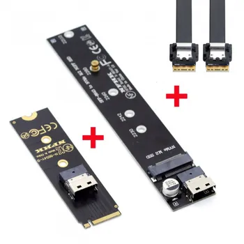 Удлинительный кабель Zihan NVME M-Key NGFF от мужчины к женщине 40 см с разъемом SFF-8654 для материнской платы SSD 2280/22110