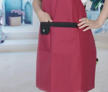 Фартук с принтом, водонепроницаемый модный женский фартук для супермаркета, рекламный фартук для домашней кухни