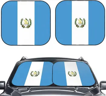 Флаг Гватемалы Солнцезащитный козырек на лобовое стекло автомобиля Авто Складной 2 шт. солнцезащитные козырьки на окна для большинства лобовых стекол автомобиля Солнцезащитный козырек Протектор