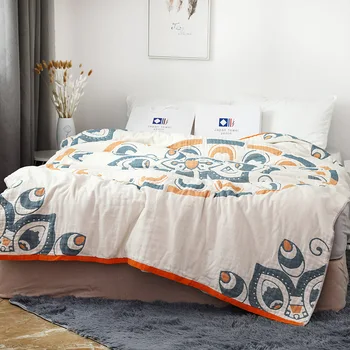 Хлопковое утолщенное марлевое одеяло, Полотенце, Одеяло для сна, Одеяло для взрослых, Одеяло для кондиционирования воздуха, Простыни из чистого хлопка, четыре сезона удобные