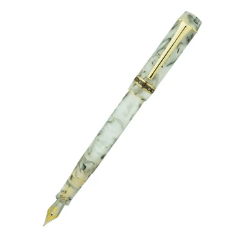 Целлулоидная Авторучка Kaigelu 316A, Красивые Белые Узоры, Иридиевая Ручка EF/F/M С Чернилами Для Письма, Офисная Подарочная ручка для бизнес-школы