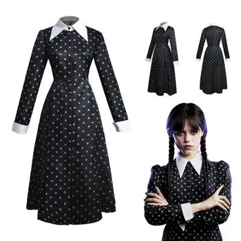 Черное тюлевое платье для девочек Wednesday Addams Nevermore Academy, Черная школьная форма для взрослых и детей, одинаковые платья