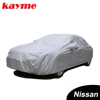 Чехлы для автомобилей Kayme Full Пылезащитные Наружные Внутренние УФ Снегостойкие Солнцезащитные полиэстеровые чехлы универсальный для Nissan