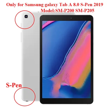 Чехол для планшета Samsung Galaxy Tab A 8.0 2019 S-Pen SM-P200 SM-P205 TPU Чехлы для Samsung SM P205 Прозрачный Противоударный + Подарок