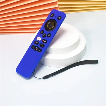 Чехол для пульта дистанционного управления REALME 32/43-дюймовый TV Stick, силиконовый светящийся защитный чехол для контроллера (черный)