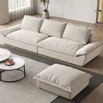 Эластичный Поролоновый Губчатый диван-кровать, 3-местный Длинный Роскошный Диван Для взрослых, Дизайнерская Необычная Эргономичная Мебель для гостиной Canape Salon