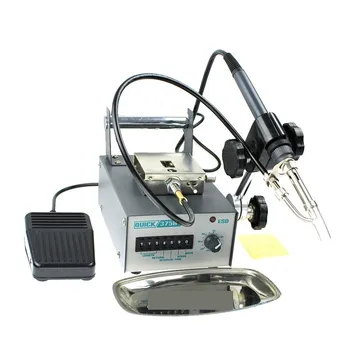 Электростатическая оловянная машина с трещинами QUICK 375B + паяльная станция для автоматической сварки олова без содержания свинца 60 Вт 220 В