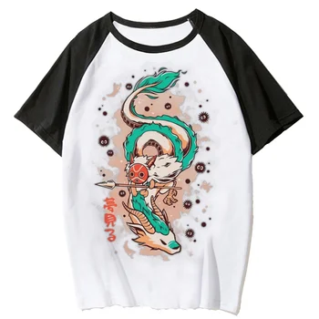 Японская футболка с аниме, женская футболка harajuku, японская футболка Y2K, женская одежда из манги 2000-х годов