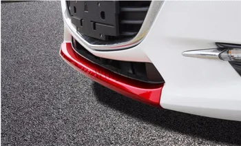автомобильный стайлинг Нижняя отделка решетки радиатора переднего бампера декоративная модификация кузова изюминка axela 2017 Для Mazda 3