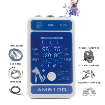 ветеринарный аппарат для измерения артериального давления Умный цифровой монитор артериального давления NIBP Vet Портативный ветеринарный монитор