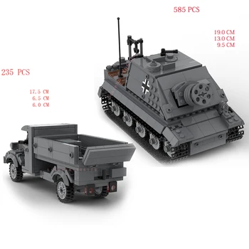 горячая военная техника Второй мировой войны Германии армейские транспортные средства Sturmtiger танк оружие opels Транспорт грузовик оборудование кирпичи модель Строительные Блоки игрушки