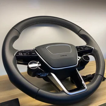 деревянная ЖК-кнопка рулевого колеса для Audis A4L S4 RS4 A4 allroad a4 avant 2016-2021 Управление кнопкой ЖК-ручки