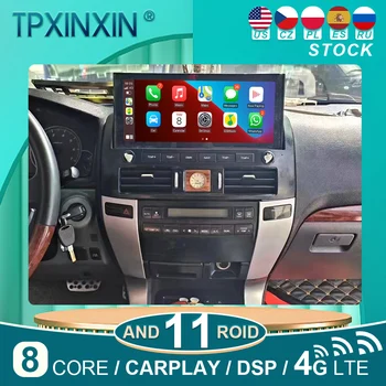 для Toyota PRADO 2003-2010 12,3 дюймов аудио 2 din Android приемник tesla стиль авто мультимедийный DVD-плеер GPS