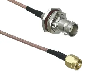 кабель BNC с гнездовым разъемом для переборки к штекеру SMA прямой RG316 с отрезком провода 4 дюйма ~ 10 м
