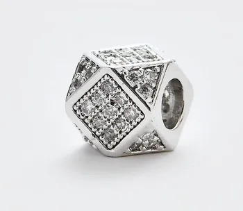миллиметровые алмазные бусины Micro pave cz, циркон, кубический цирконий, сделай сам, Медное ожерелье, соединители для браслетов, аксессуары ryh2