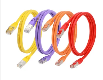 шесть сетевых кабелей домашней сверхтонкой высокоскоростной сети cat6 gigabit 5G широкополосной компьютерной маршрутизации соединительная перемычка R483
