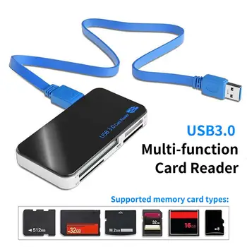 ​Новый кард-ридер USB3.0 для Micro SD CF MS Card Adapter для Портативных ПК USB для мультикарточного адаптера Cardreader Считыватель смарт-карт